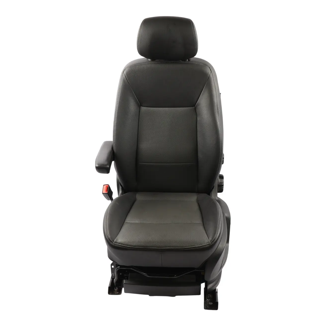 Ford Galaxy Mk2 Front Seat Heated Lumbar Black Leather Perforated Left N/S 