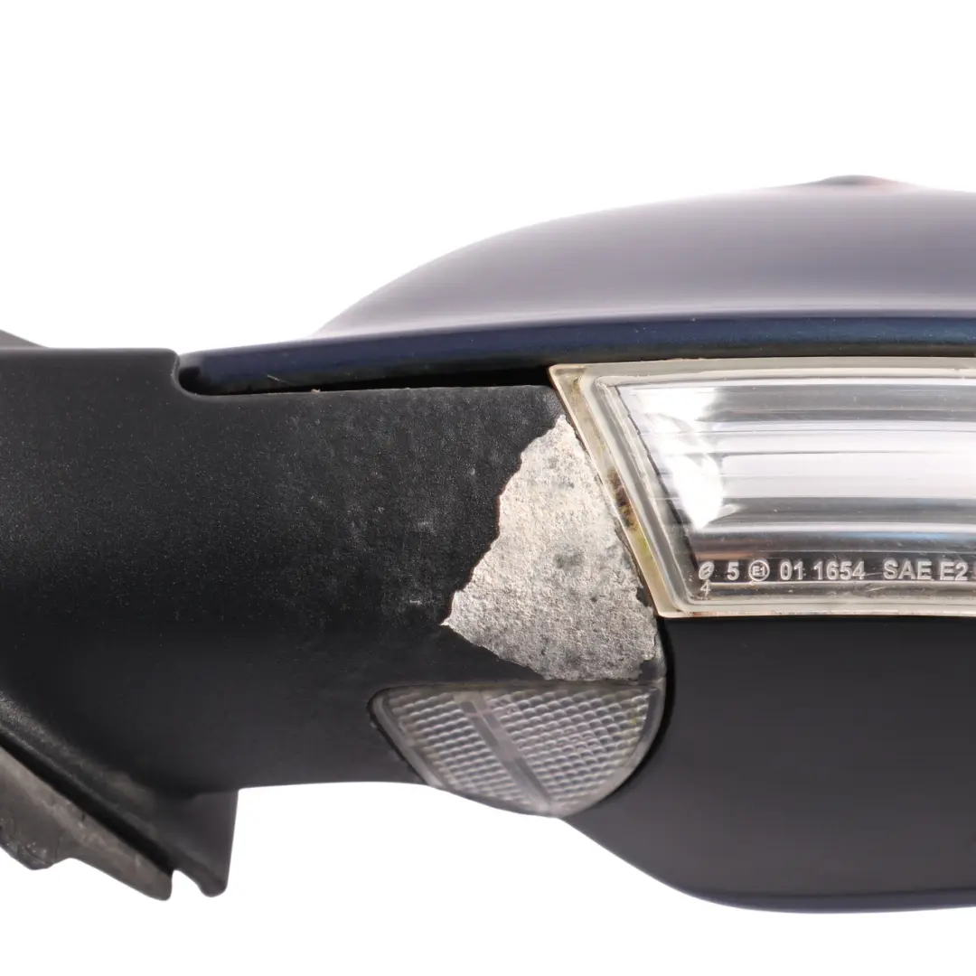 VW Eos 1F Outer Mirror Electric Heated Left N/S Shadow Blue Metallic - D5Q - SKU RHD-1Q2857507AD-SHBL - Part number 1Q2857507AD