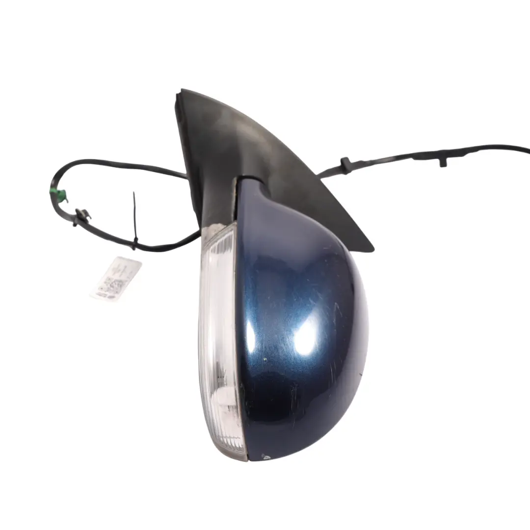 VW Eos 1F Outer Mirror Electric Heated Left N/S Shadow Blue Metallic - D5Q - SKU RHD-1Q2857507AD-SHBL - Part number 1Q2857507AD
