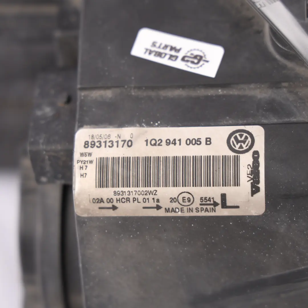 VW Volkswagen Eos 1F Front Headlight Headlamp Light Lamp Left N/S - SKU RHD-1Q2941005B - Part number 1Q2941005B