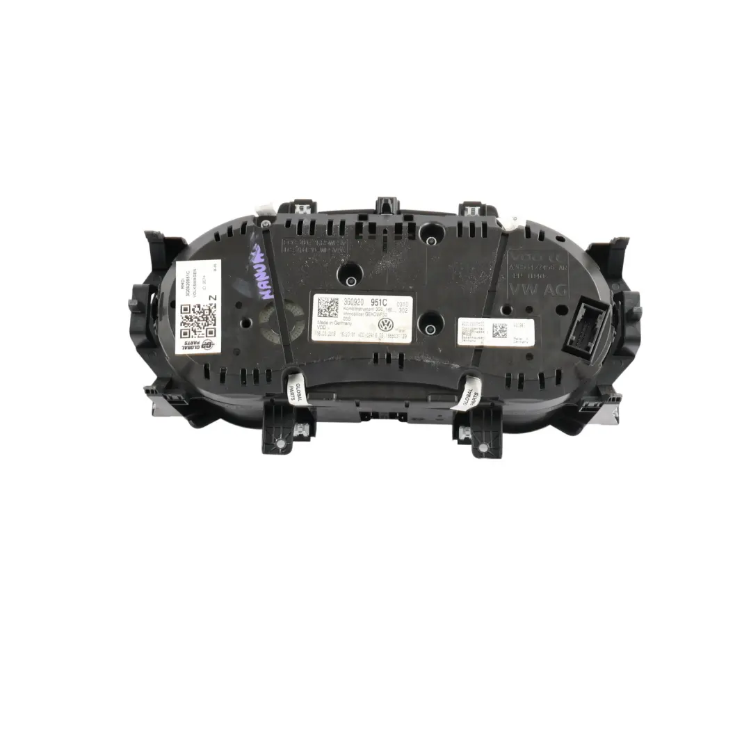Instrument Cluster Speedometer Diesel Manual to VW Volkswagen Passat B8 with Part number 3G0920951C VW Volkswagen Passat B8 Instrument Cluster Speedometer Diesel Manual - SKU RHD-3G0920951C - Part number 3G0920951C