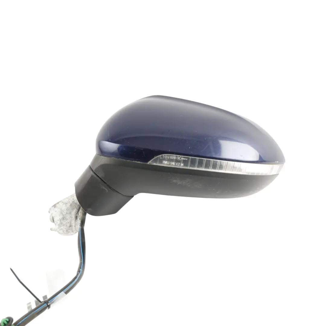 Side View Wing Mirror Electric Left N/S Atlantic Blue-C5B to Volkswagen Passat B8 with Part number 3G2857507FC Volkswagen Passat B8 Side View Wing Mirror Electric Left N/S Atlantic Blue-C5B - SKU RHD-3G2857507FC-ATLB - Part number 3G2857507FC