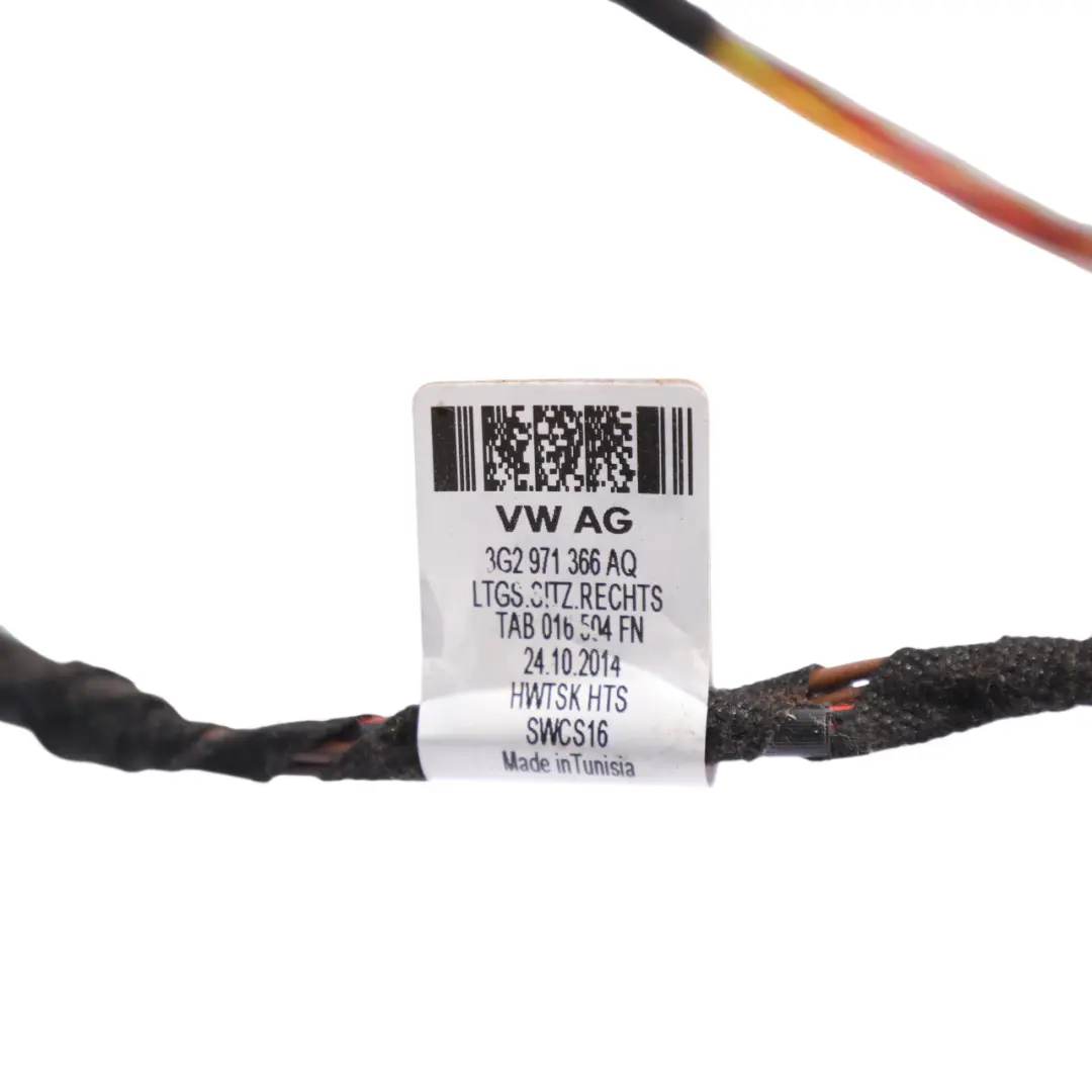 Volkswagen Passat B8 3G Seat Base Adapter Wiring Harness Loom Cable - SKU RHD-3G2971366AQ - Part number 3G2971366AQ