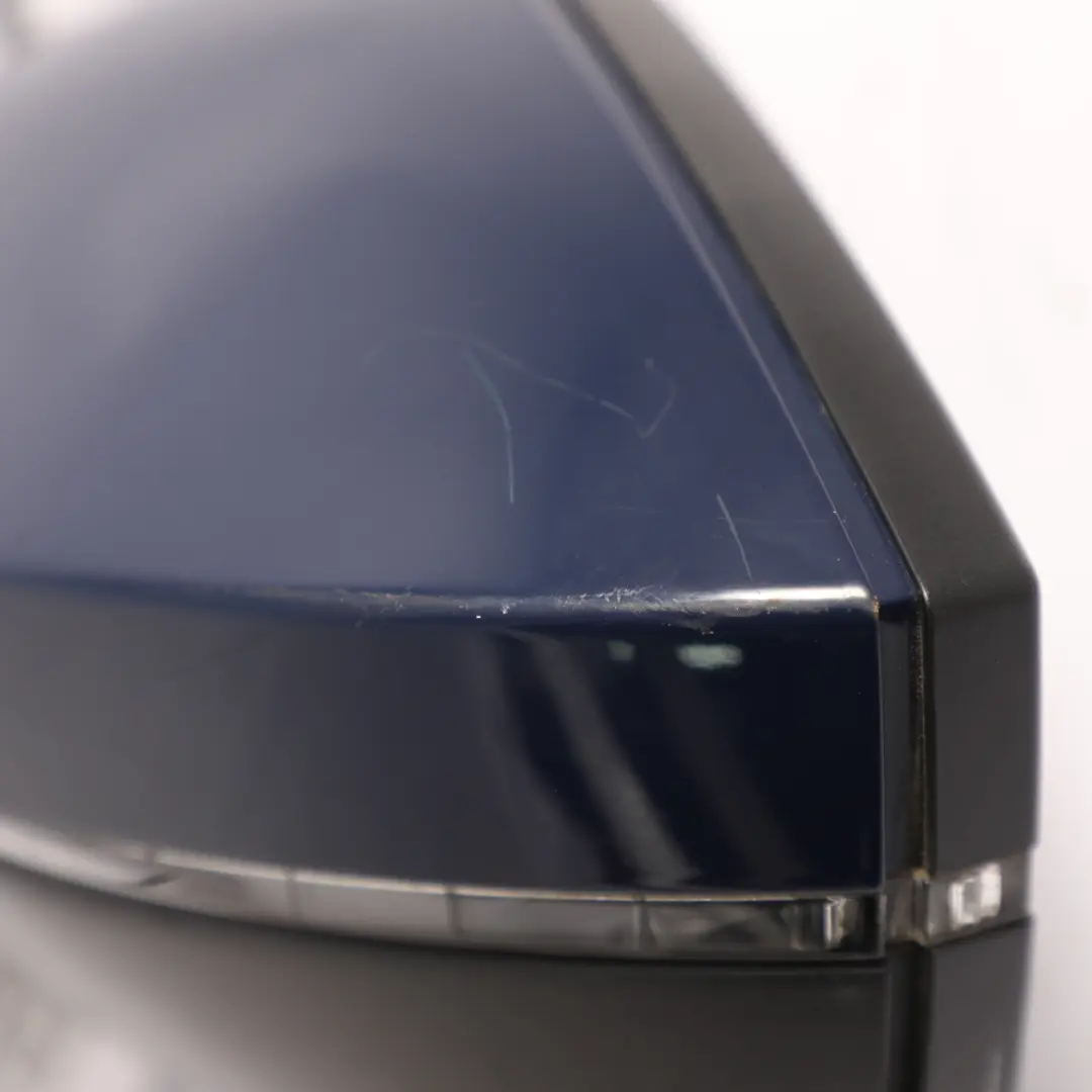 Skoda Superb 3V Side View Wing Mirror Electric Heated Left N/S Pacific Blue F5A - SKU RHD-3V2857507B-PAB - Part number 3V2857507B