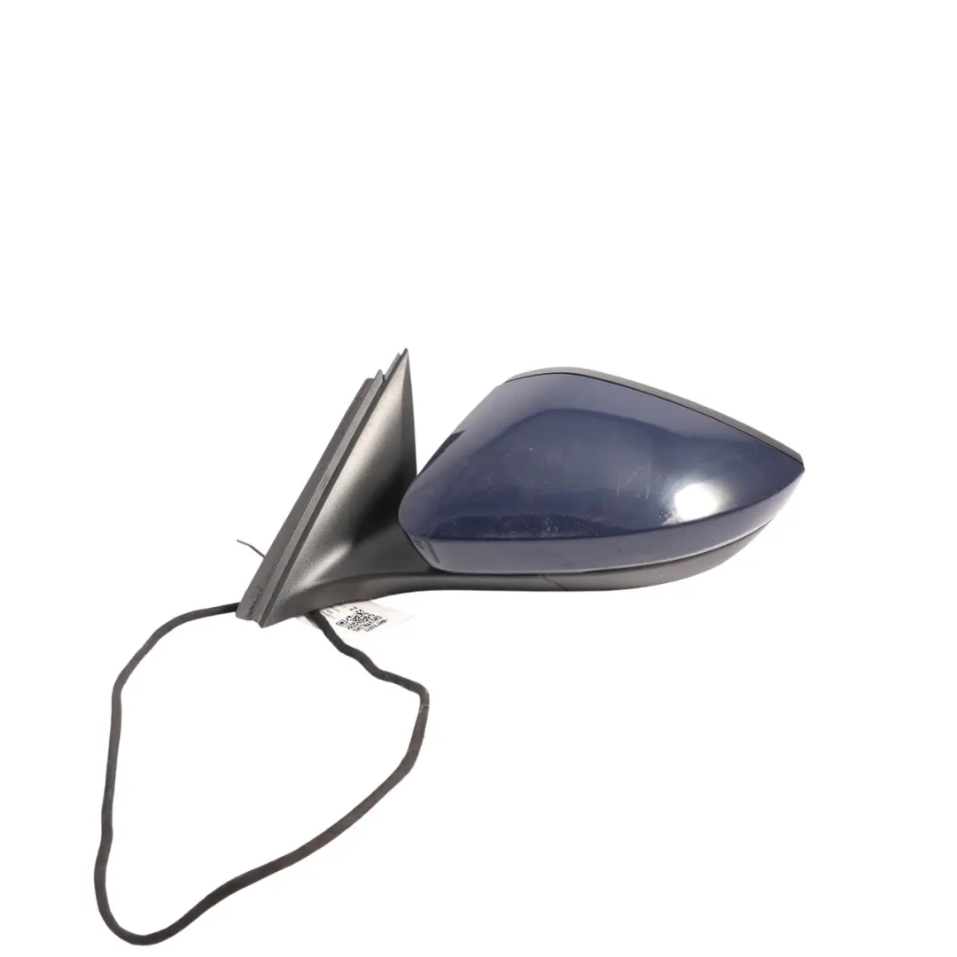 Skoda Superb 3V Side View Wing Mirror Electric Heated Left N/S Pacific Blue F5A - SKU RHD-3V2857507B-PAB - Part number 3V2857507B