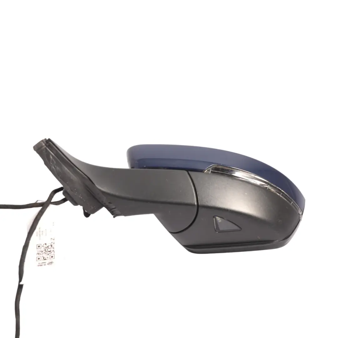 Skoda Superb 3V Side View Wing Mirror Electric Heated Left N/S Pacific Blue F5A - SKU RHD-3V2857507B-PAB - Part number 3V2857507B