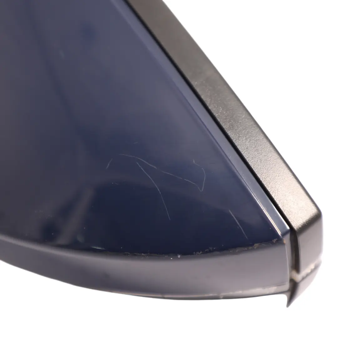 Skoda Superb 3V Side View Wing Mirror Electric Heated Left N/S Pacific Blue F5A - SKU RHD-3V2857507B-PAB - Part number 3V2857507B