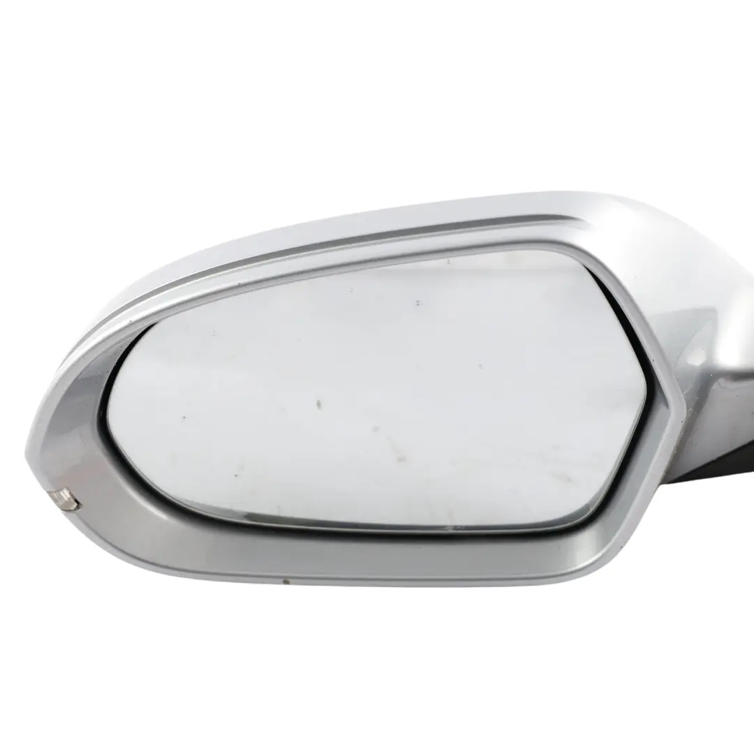 Audi A6 C7 Front Door Wing Mirror Electric Power Left N/S Foil Silver - Z7G - SKU RHD-4G2857409N-FSI - Part number 4G2857409N