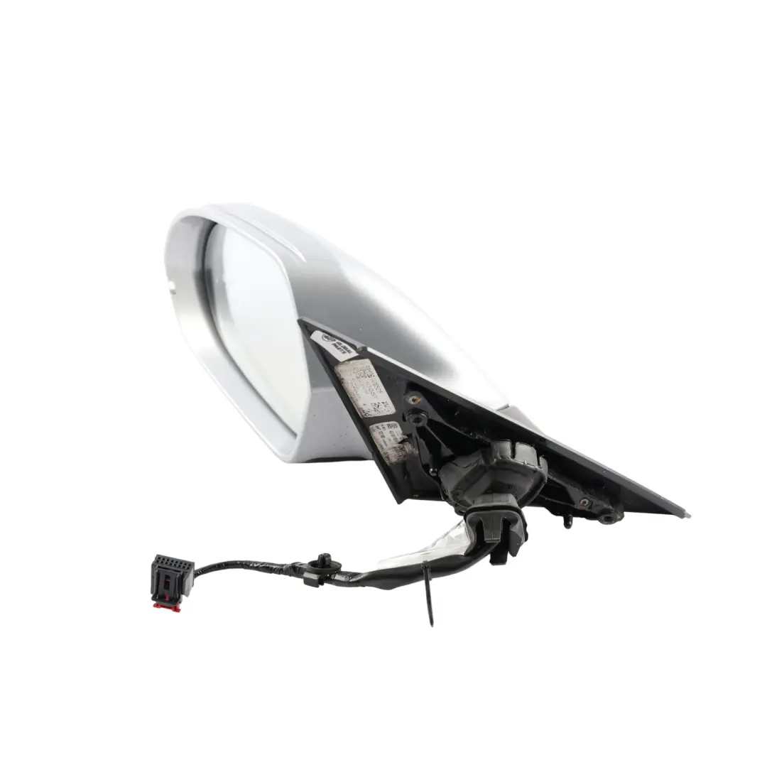 Audi A6 C7 Front Door Wing Mirror Electric Power Left N/S Foil Silver - Z7G - SKU RHD-4G2857409N-FSI - Part number 4G2857409N