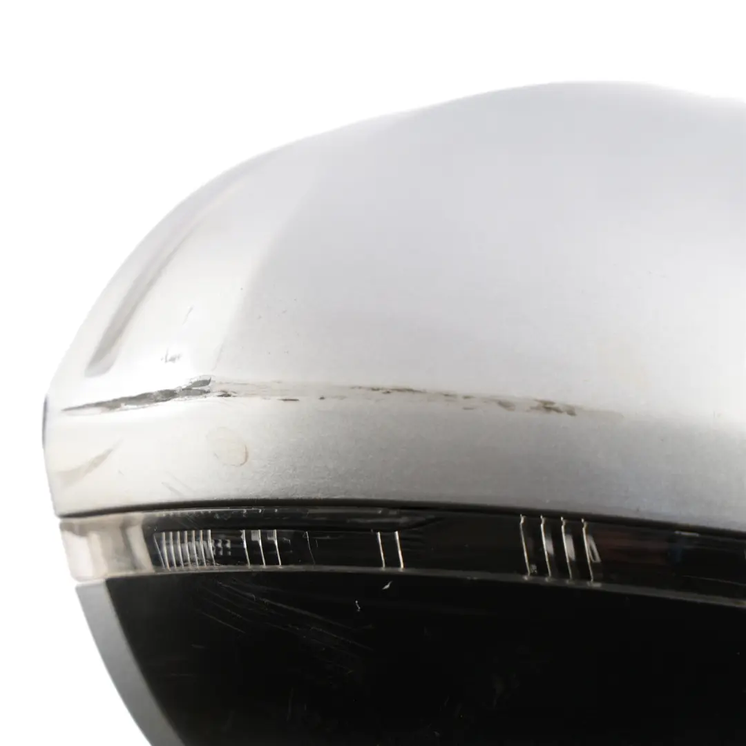 Audi A6 C7 Front Door Wing Mirror Electric Power Right O/S Foil Silver - Z7G - SKU RHD-4G2857410N-FSI - Part number 4G2857410N