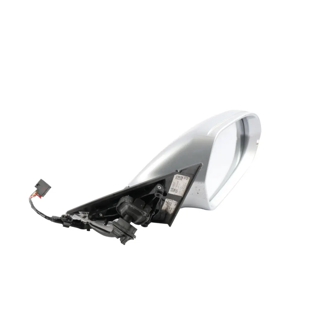 Audi A6 C7 Front Door Wing Mirror Electric Power Right O/S Foil Silver - Z7G - SKU RHD-4G2857410N-FSI - Part number 4G2857410N