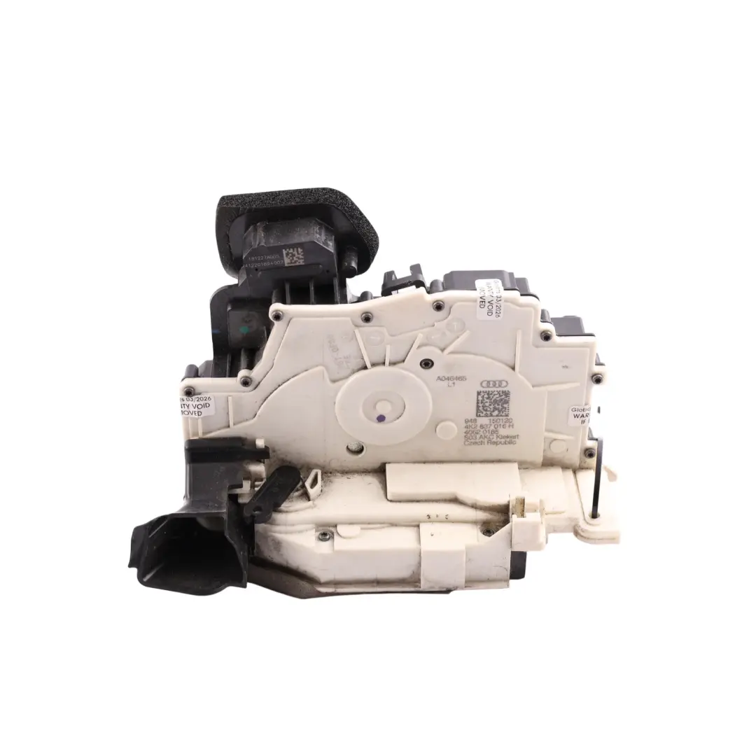 Audi A6 C8 Front Door Lock Locking Mechanism Right O/S Driver Side - SKU RHD-4K2837016H - Part number 4K2837016H