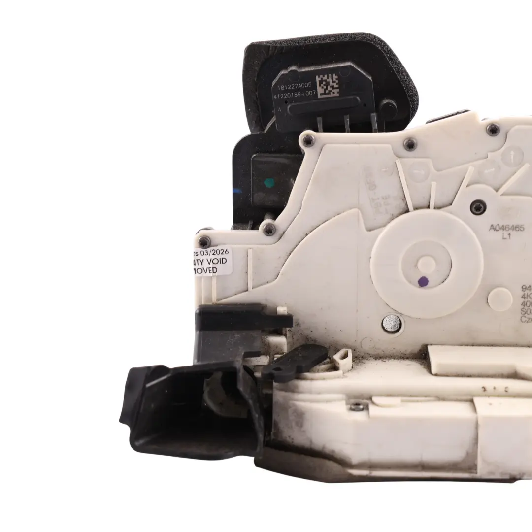 Front Door Lock Locking Mechanism Right O/S Driver Side to Audi A6 C8 with Part number 4K2837016H Audi A6 C8 Front Door Lock Locking Mechanism Right O/S Driver Side - SKU RHD-4K2837016H - Part number 4K2837016H