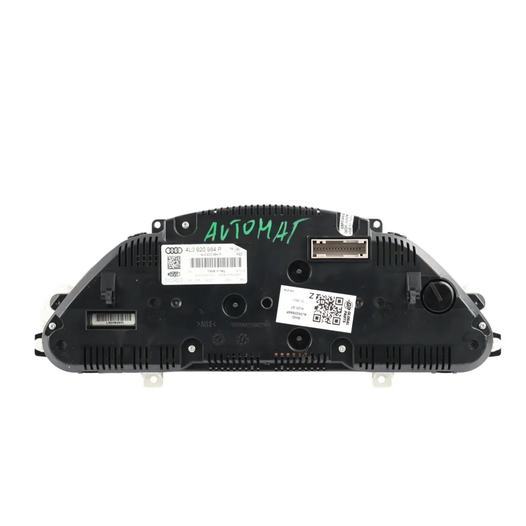 Audi Q7 4L Speedometer Instrument Cluster Speedo Automatic Diesel - SKU RHD-4L0920984P - Part number 4L0920984P