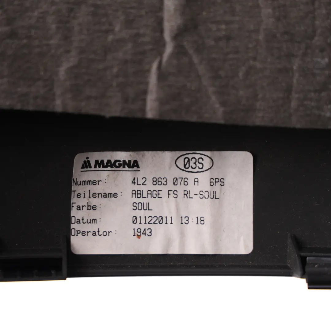 Under Dashboard Trim Cover Panel Tray Black to Audi Q7 4L with Part number 4L2863076A Audi Q7 4L Under Dashboard Trim Cover Panel Tray Black - SKU RHD-4L2863076A - Part number 4L2863076A