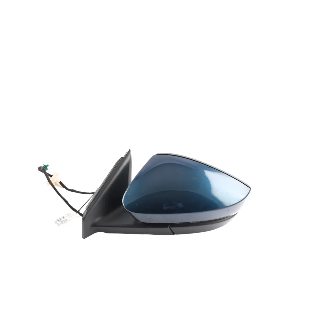 Skoda Karoq NU7 Side View Wing Mirror Electric Lava Blue Metallic-W5Q 57C857508G - SKU RHD-57C857507Q-LAVA - Part number 57C857507Q