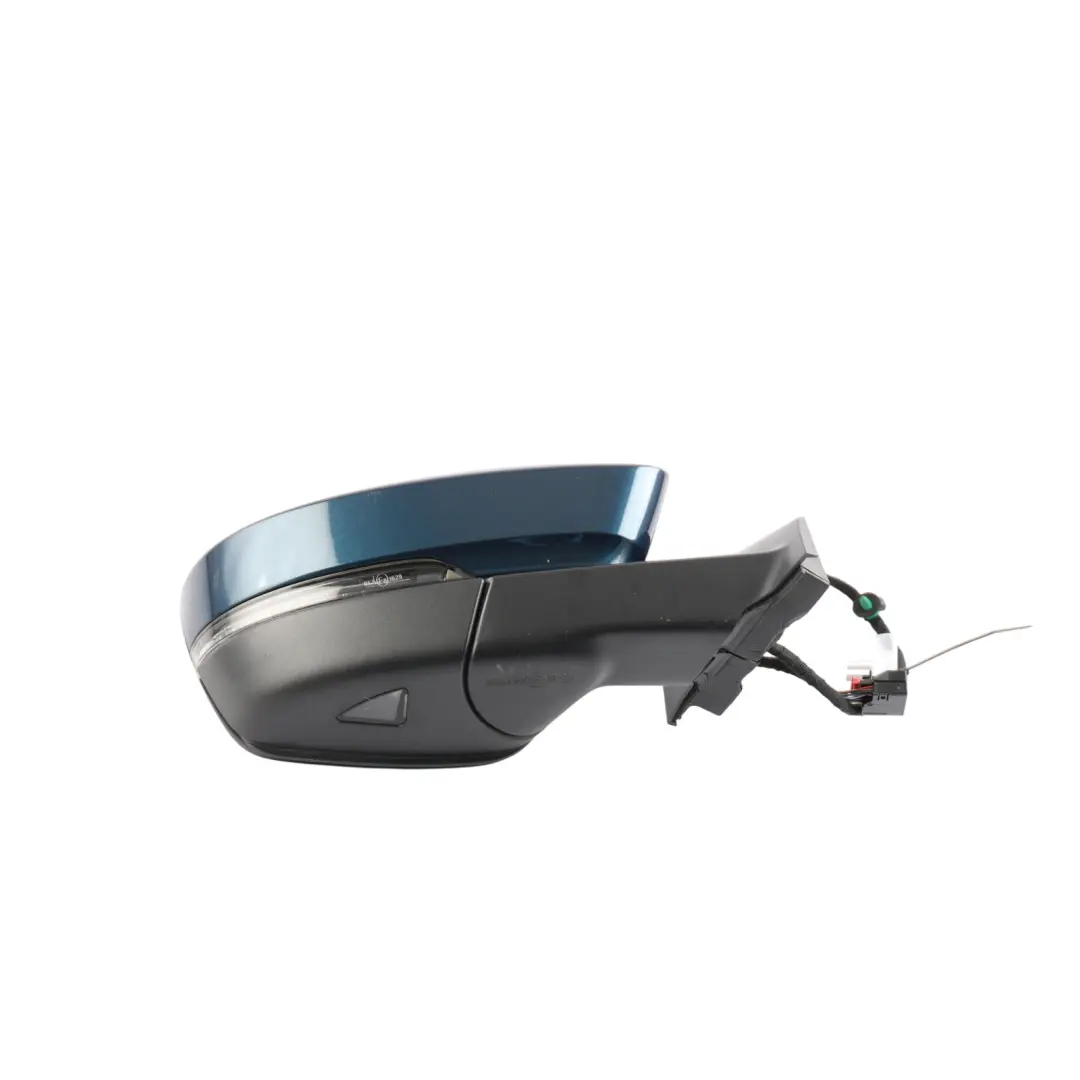 Skoda Karoq NU7 Side View Wing Mirror Electric Lava Blue Metallic-W5Q - SKU RHD-57C857508G-LAVA - Part number 57C857508G