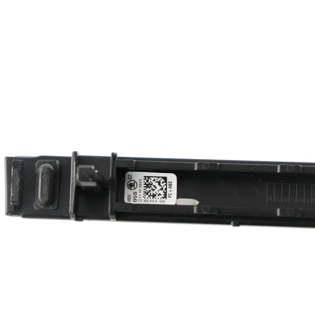 Skoda Karoq NU7 Dashboard Trim Strip Cover Panel Dark Chrome - SKU RHD-57C858418A - Part number 57C858418A