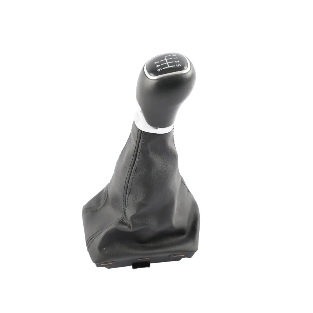 Mk3 Gearstick Lever Knob Leather Trim Leatherette to Skoda Octavia with Part number 5E2711113CN Skoda Octavia Mk3 Gearstick Lever Knob Leather Trim Leatherette - SKU RHD-5E2711113CN - Part number 5E2711113CN