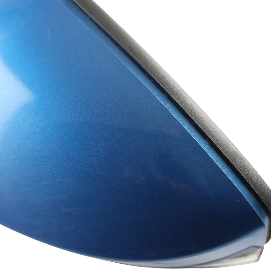Skoda Octavia Mk3 5E Door Wing Mirror Left N/S Race Blue Metallic F5W - SKU RHD-5E2857507N-RAB - Part number 5E2857507N