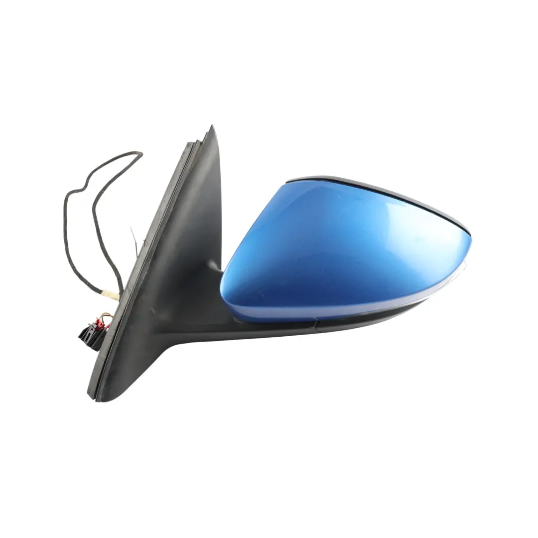 Mk3 5E Door Wing Mirror Left N/S Race Blue Metallic F5W to Skoda Octavia with Part number 5E2857507N Skoda Octavia Mk3 5E Door Wing Mirror Left N/S Race Blue Metallic F5W - SKU RHD-5E2857507N-RAB - Part number 5E2857507N