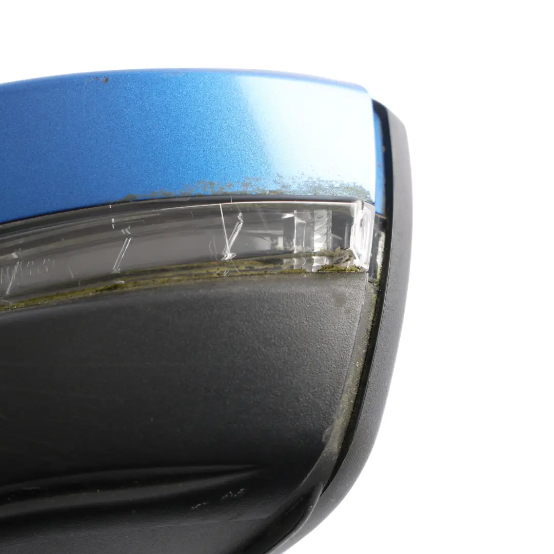 Mk3 Door Wing Mirror Heated Power Fold Left N/S Race Blue - F5W to Skoda Octavia with Part number 5E2857507S Skoda Octavia Mk3 Door Wing Mirror Heated Power Fold Left N/S Race Blue - F5W - SKU RHD-5E2857507S-RAB - Part number 5E2857507S