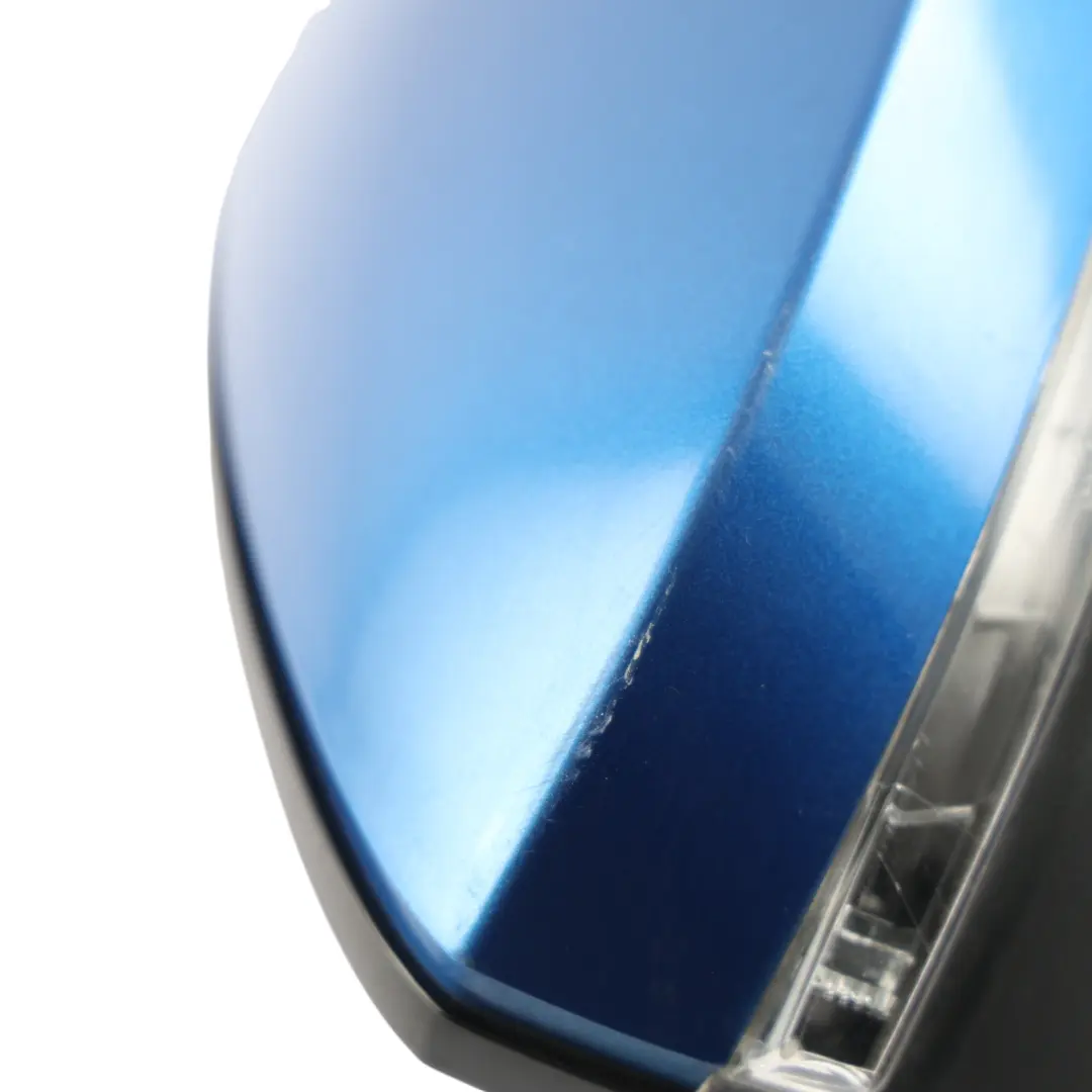 Skoda Octavia Mk3 Door Wing Mirror Right O/S Race Blue Metallic - F5W - SKU RHD-5E2857508N-RAB - Part number 5E2857508N
