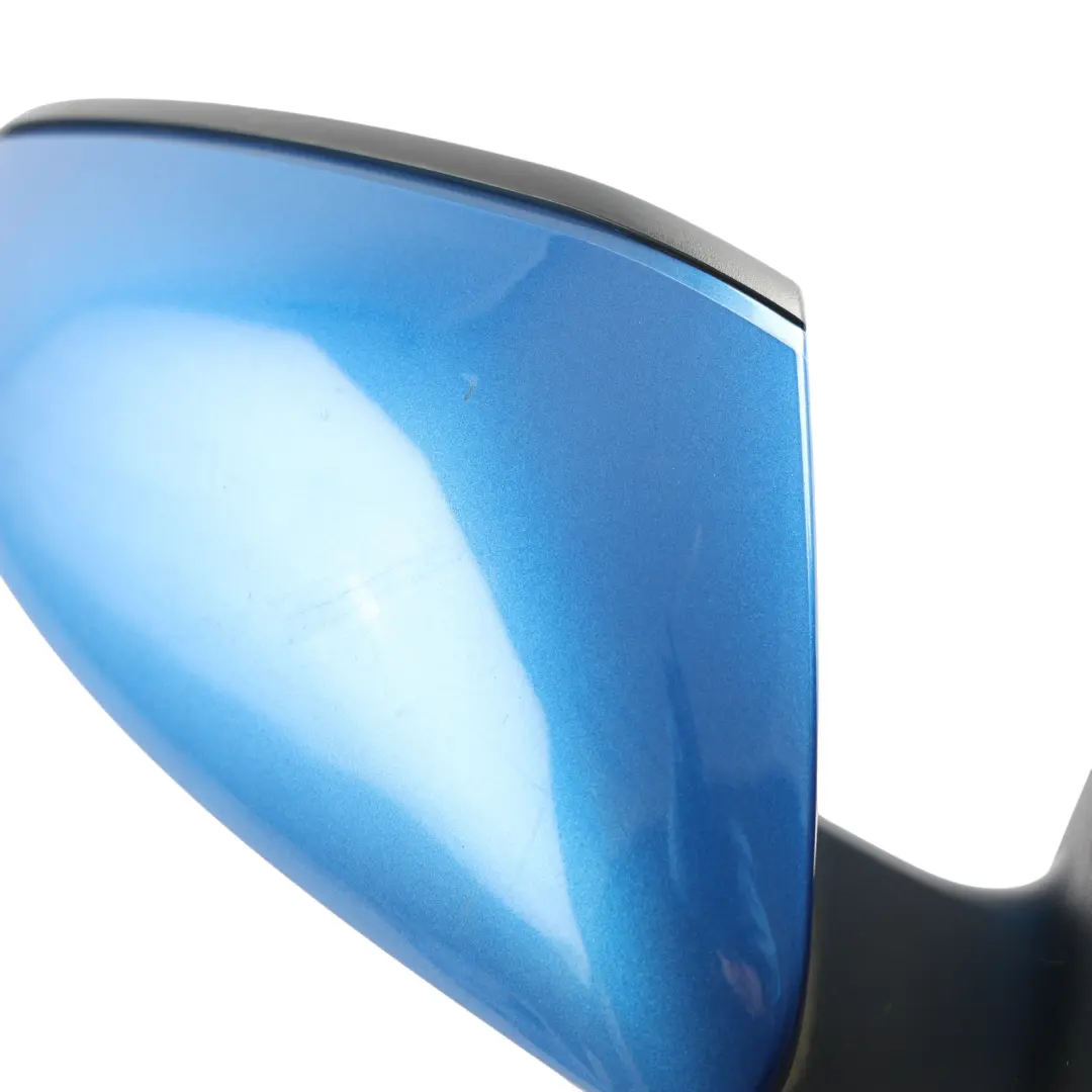 Skoda Octavia Mk3 Door Wing Mirror Right O/S Race Blue Metallic - F5W - SKU RHD-5E2857508N-RAB - Part number 5E2857508N