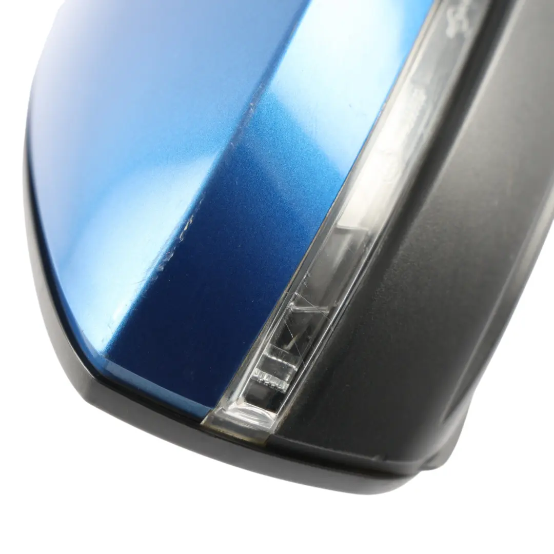 Skoda Octavia Mk3 Door Wing Mirror Right O/S Race Blue Metallic - F5W - SKU RHD-5E2857508N-RAB - Part number 5E2857508N