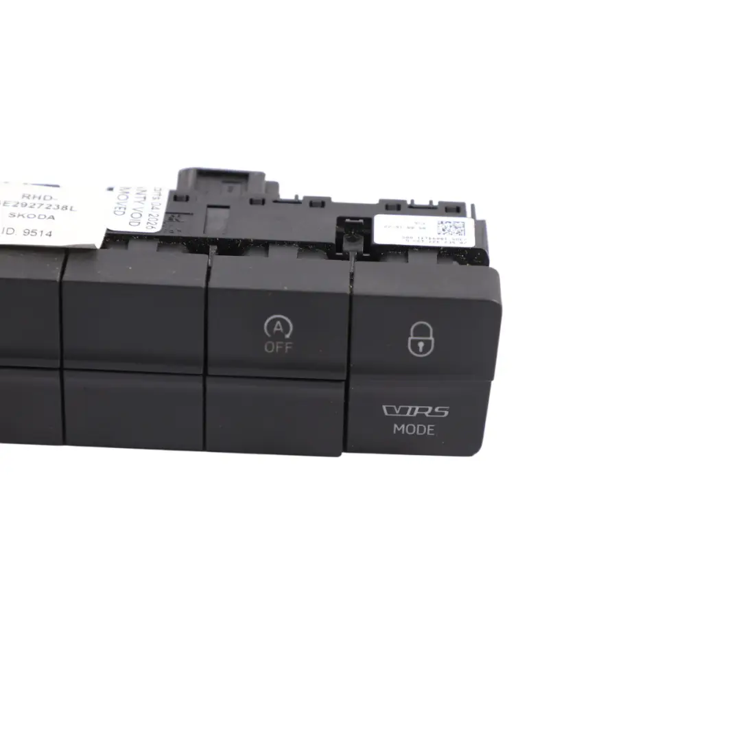 Mk3 5E VRS Mode Central Lock Switch Button Control Unit to Skoda Octavia with Part number 5E2927238L Skoda Octavia Mk3 5E VRS Mode Central Lock Switch Button Control Unit - SKU RHD-5E2927238L - Part number 5E2927238L