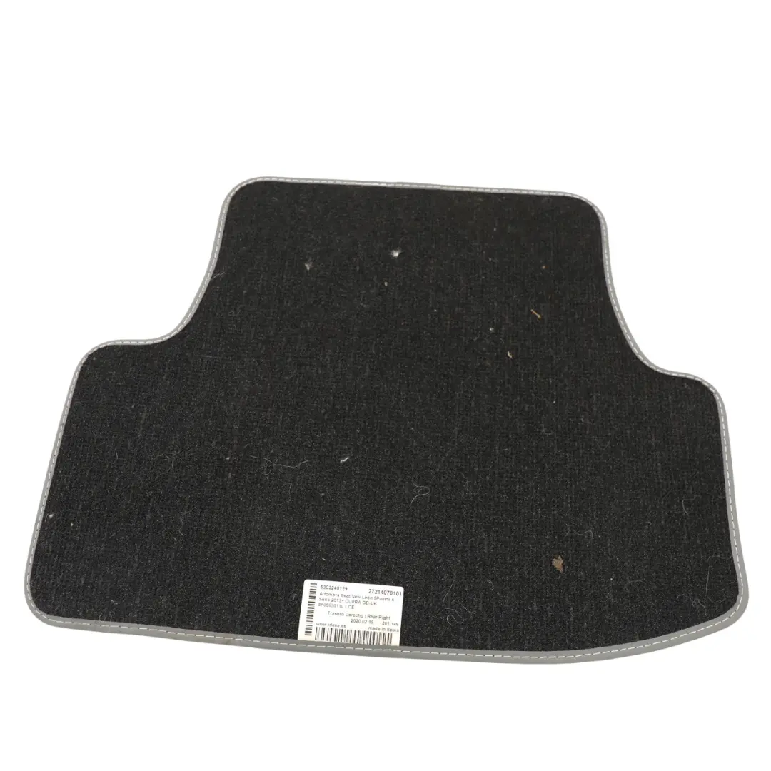 Mk3 5F Cupra Floor Mat Front Rear Footwell Covers Set to Seat Leon with Part number 5F0863011L Seat Leon Mk3 5F Cupra Floor Mat Front Rear Footwell Covers Set - SKU RHD-5F0863011L - Part number 5F0863011L