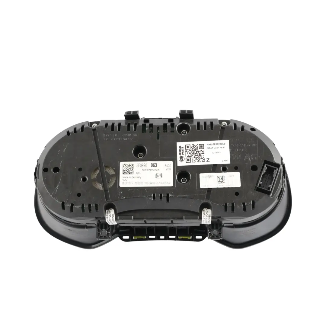 5F Speedometer Instrument Cluster Speedo Petrol Manual to Seat Leon Fr with Part number 5F0920963 Seat Leon Fr 5F Speedometer Instrument Cluster Speedo Petrol Manual - SKU RHD-5F0920963 - Part number 5F0920963