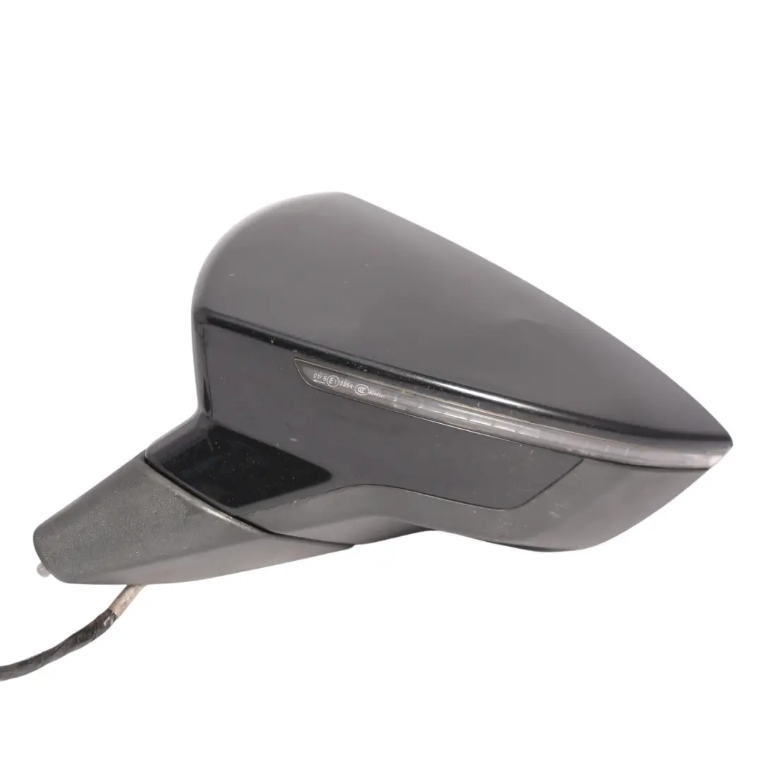 Mk3 5F Wing Mirror Front Left N/S Mythical Black - Y9T to Seat Leon with Part number 5F2857507Q Seat Leon Mk3 5F Wing Mirror Front Left N/S Mythical Black - Y9T - SKU RHD-5F2857507Q-MYB - Part number 5F2857507Q