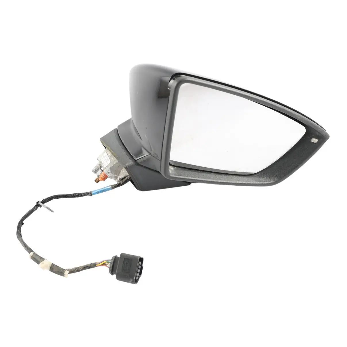Seat Leon Mk3 Side View Mirror Front Right O/S 5F2857508P Satin Black