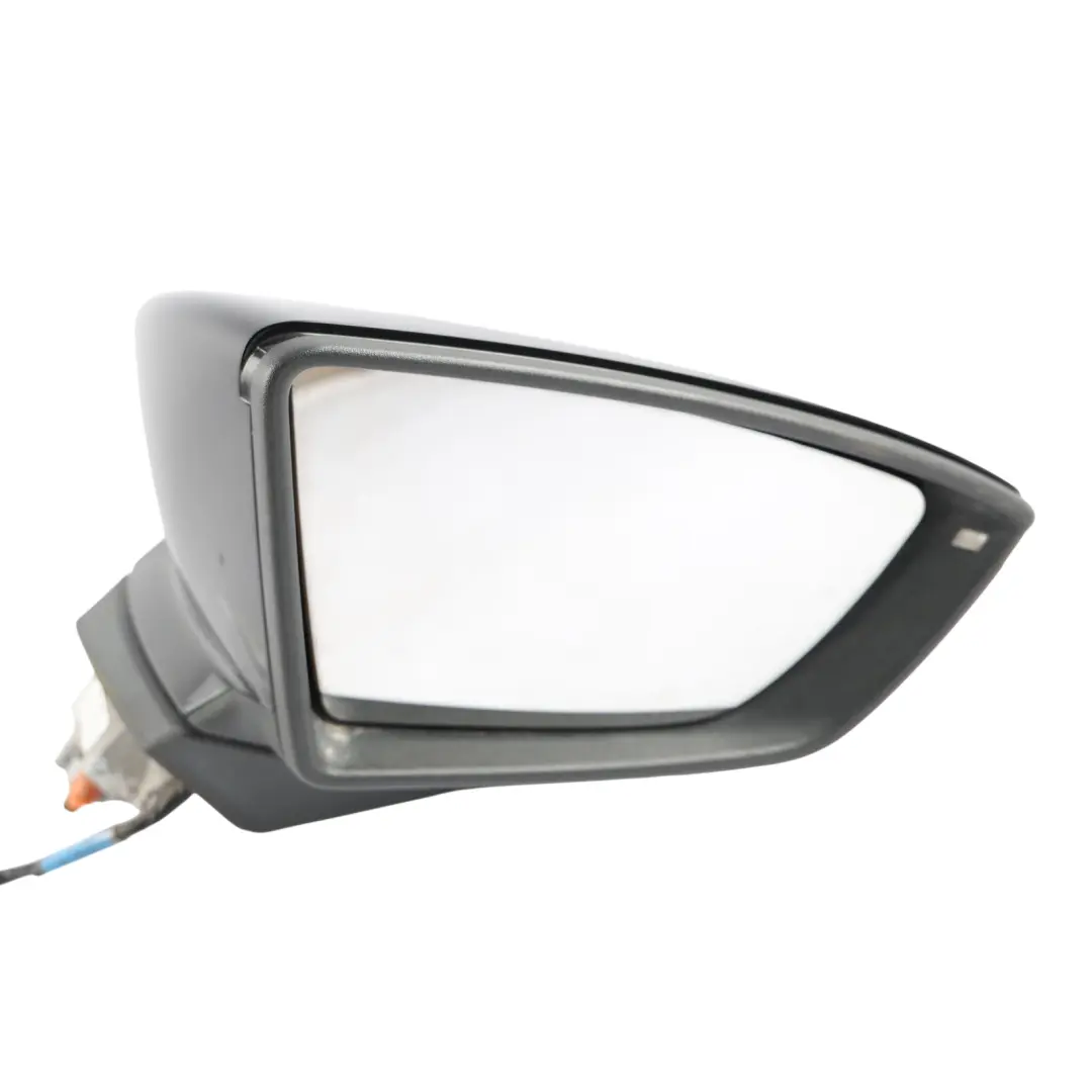 Seat Leon Mk3 Side View Mirror Front Right O/S Satin Black - SKU RHD-5F2857508P-BLK - Part number 5F2857508P
