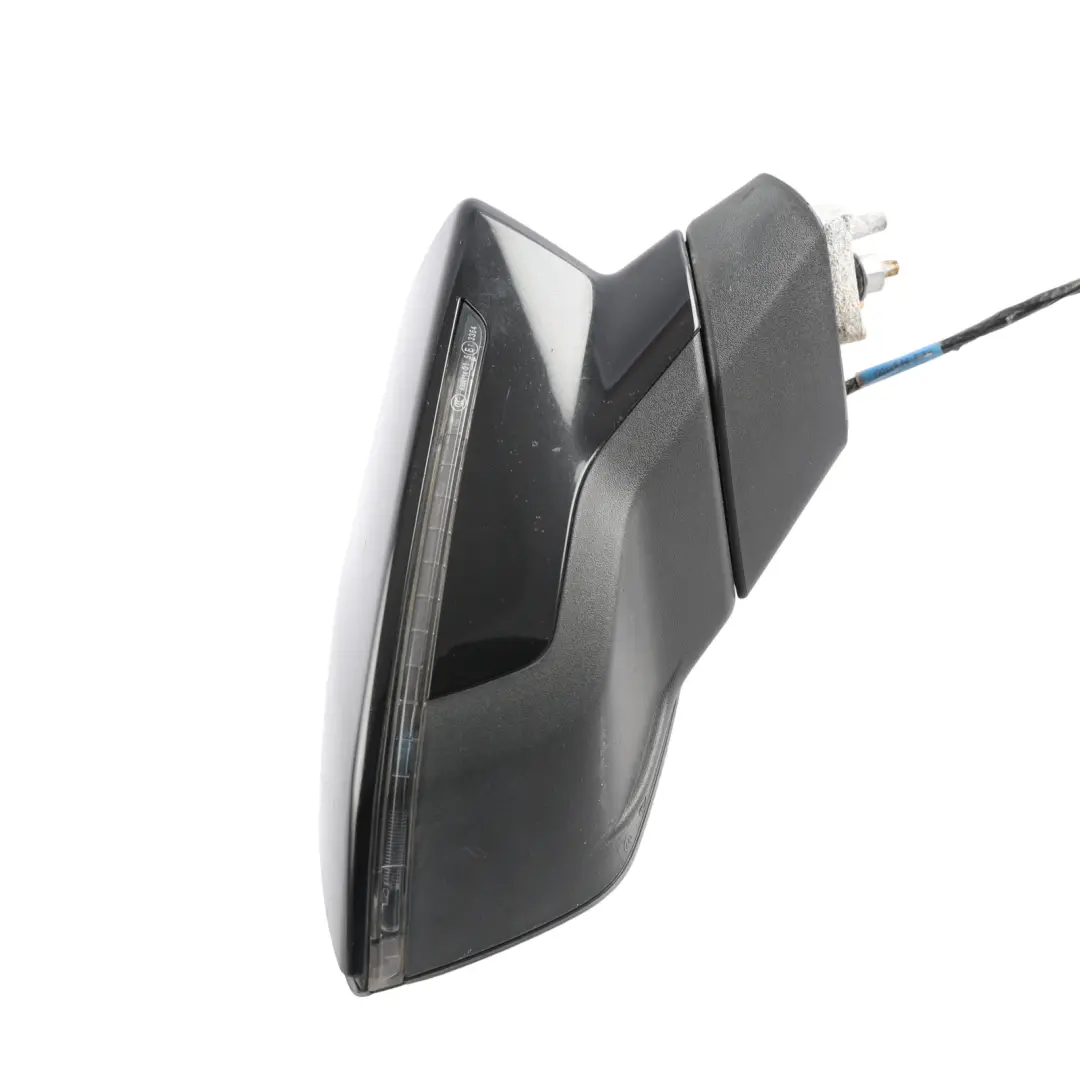 Seat Leon Mk3 Side View Mirror Front Right O/S Satin Black - SKU RHD-5F2857508P-BLK - Part number 5F2857508P