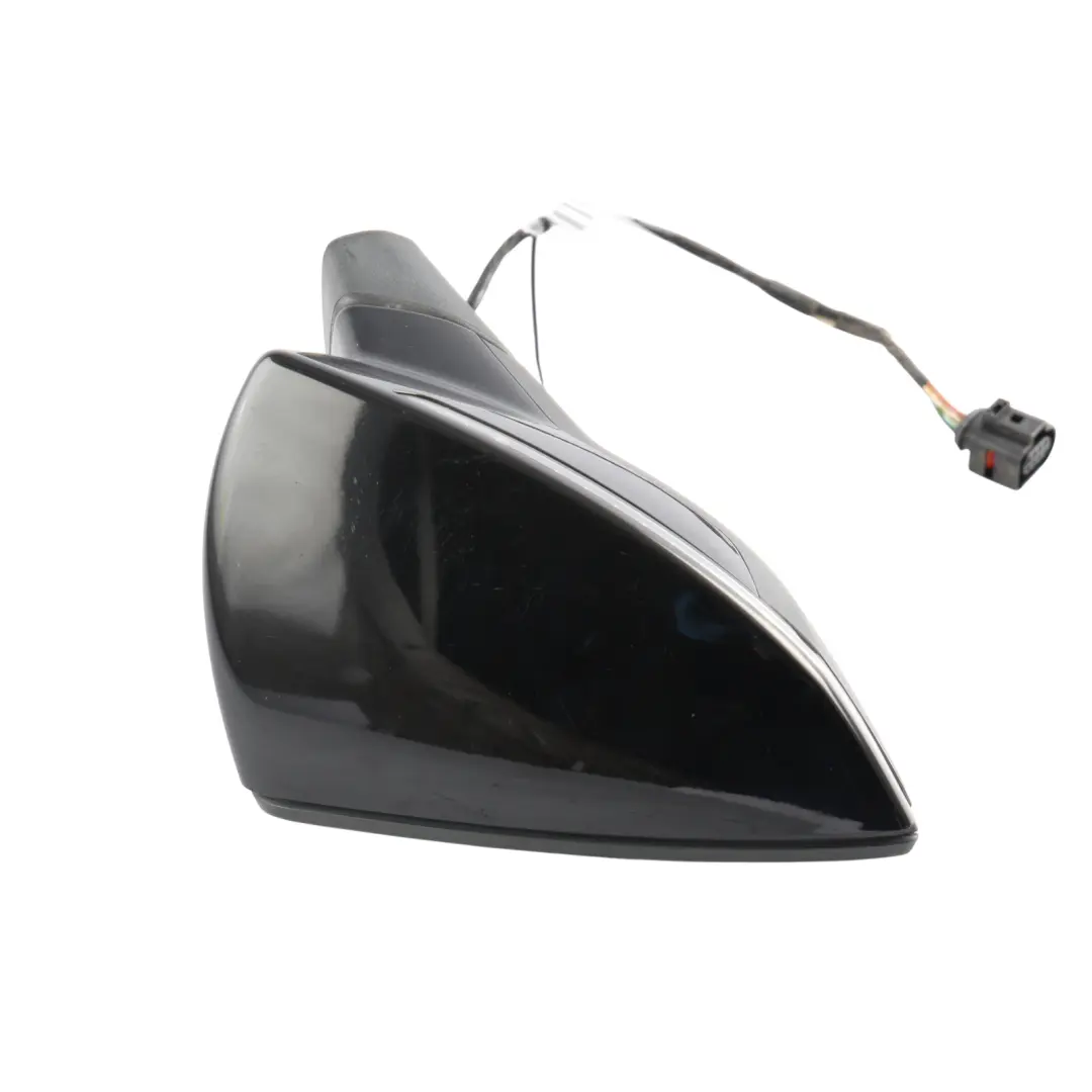 Seat Leon Mk3 Side View Mirror Front Right O/S Satin Black - SKU RHD-5F2857508P-BLK - Part number 5F2857508P