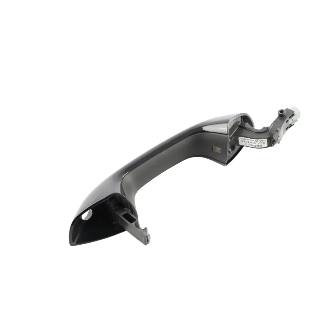 VW Golf Mk8 Front Door Handle Keyless Outer Right O/S Deep Black Pearl - C9X - SKU RHD-5H2837206E-DBL - Part number 5H2837206E