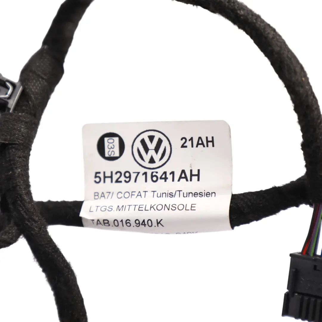 Volkswagen Golf R CD1 Centre Console Wiring Harness Loom Cable Wire - SKU RHD-5H2971641AH - Part number 5H2971641AH