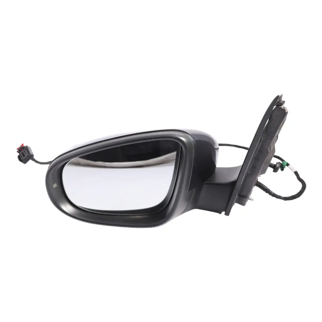 Volkswagen Golf 6 Wing Mirror Left N/S Electric Blue Graphite Pearl Effect C5F - SKU RHD-5K0857507AH-BGR - Part number 5K0857507AH