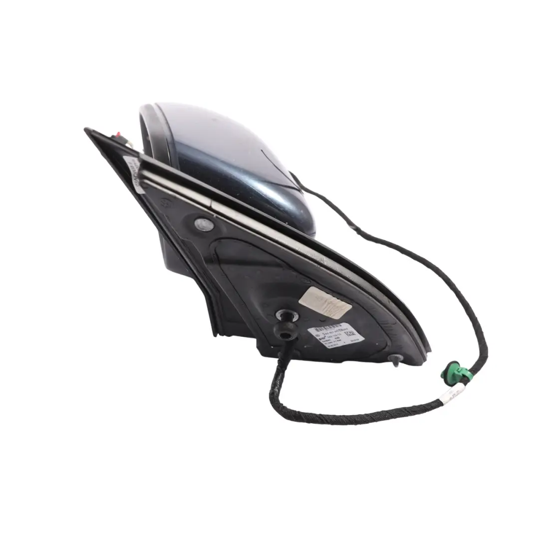 Volkswagen Golf 6 Wing Mirror Left N/S Electric Blue Graphite Pearl Effect C5F - SKU RHD-5K0857507AH-BGR - Part number 5K0857507AH