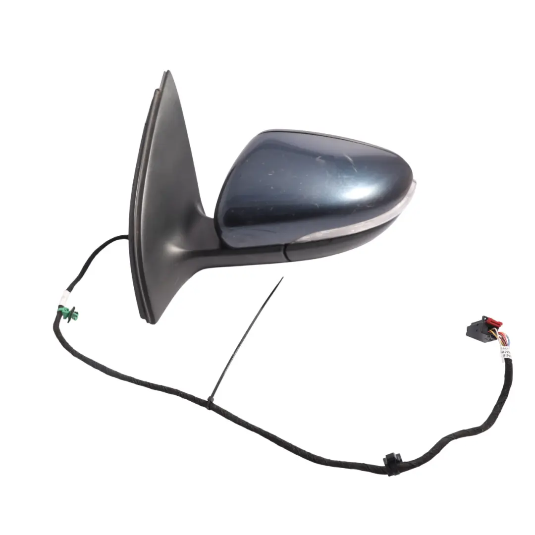 Wing Mirror Left N/S Electric Blue Graphite Pearl Effect C5F to Volkswagen Golf 6 with Part number 5K0857507AH Volkswagen Golf 6 Wing Mirror Left N/S Electric Blue Graphite Pearl Effect C5F - SKU RHD-5K0857507AH-BGR - Part number 5K0857507AH
