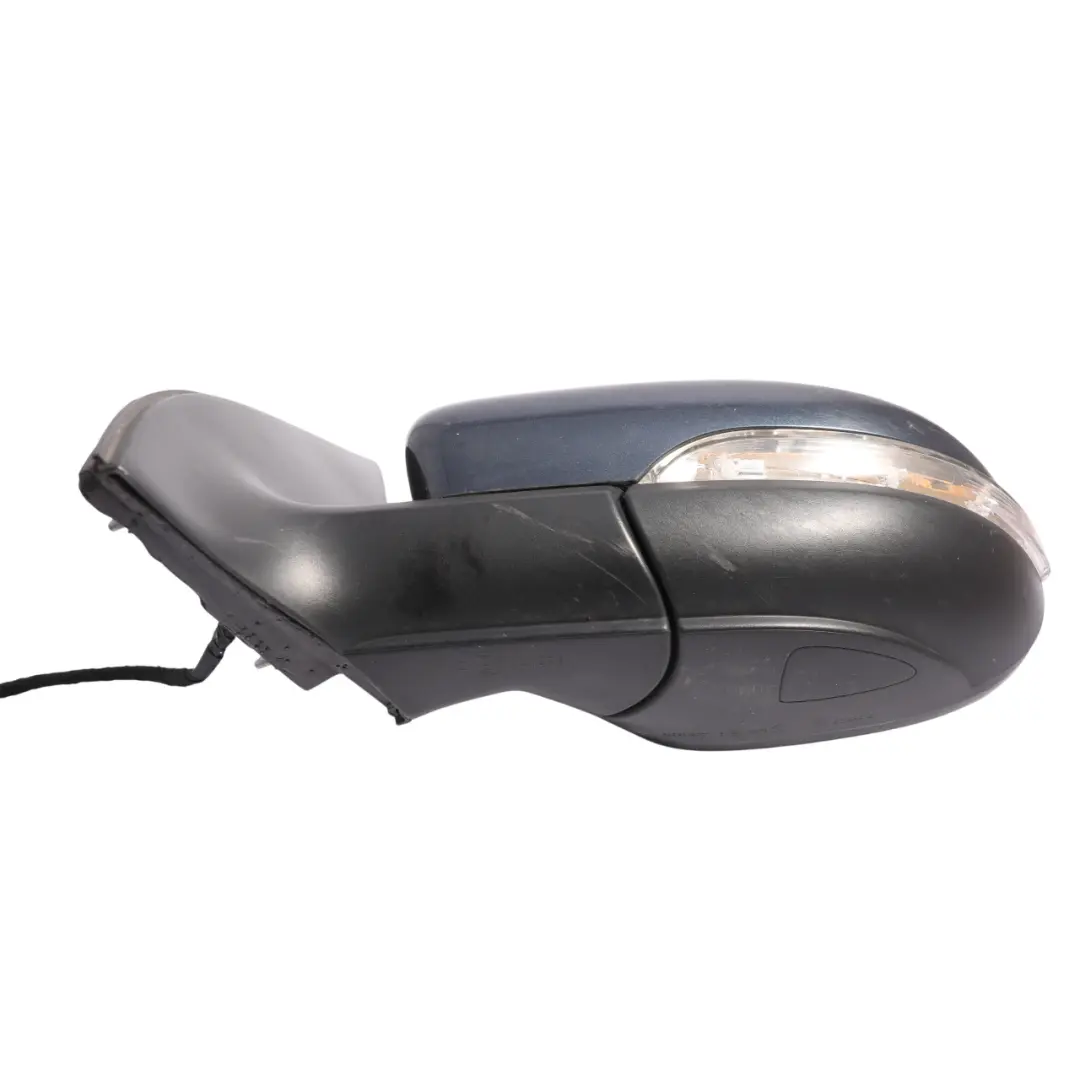 Volkswagen Golf 6 Wing Mirror Left N/S Electric Blue Graphite Pearl Effect C5F - SKU RHD-5K0857507AH-BGR - Part number 5K0857507AH