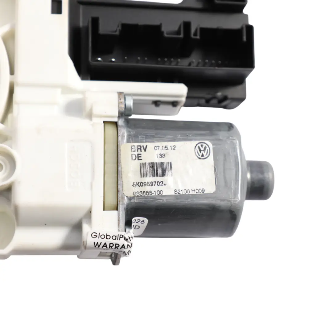 Volkswagen Golf Mk6 5Dr Front Window Lifter Regulator Motor Passenger 5K0959702J - SKU RHD-5K0959702J - Part number 5K0959702B