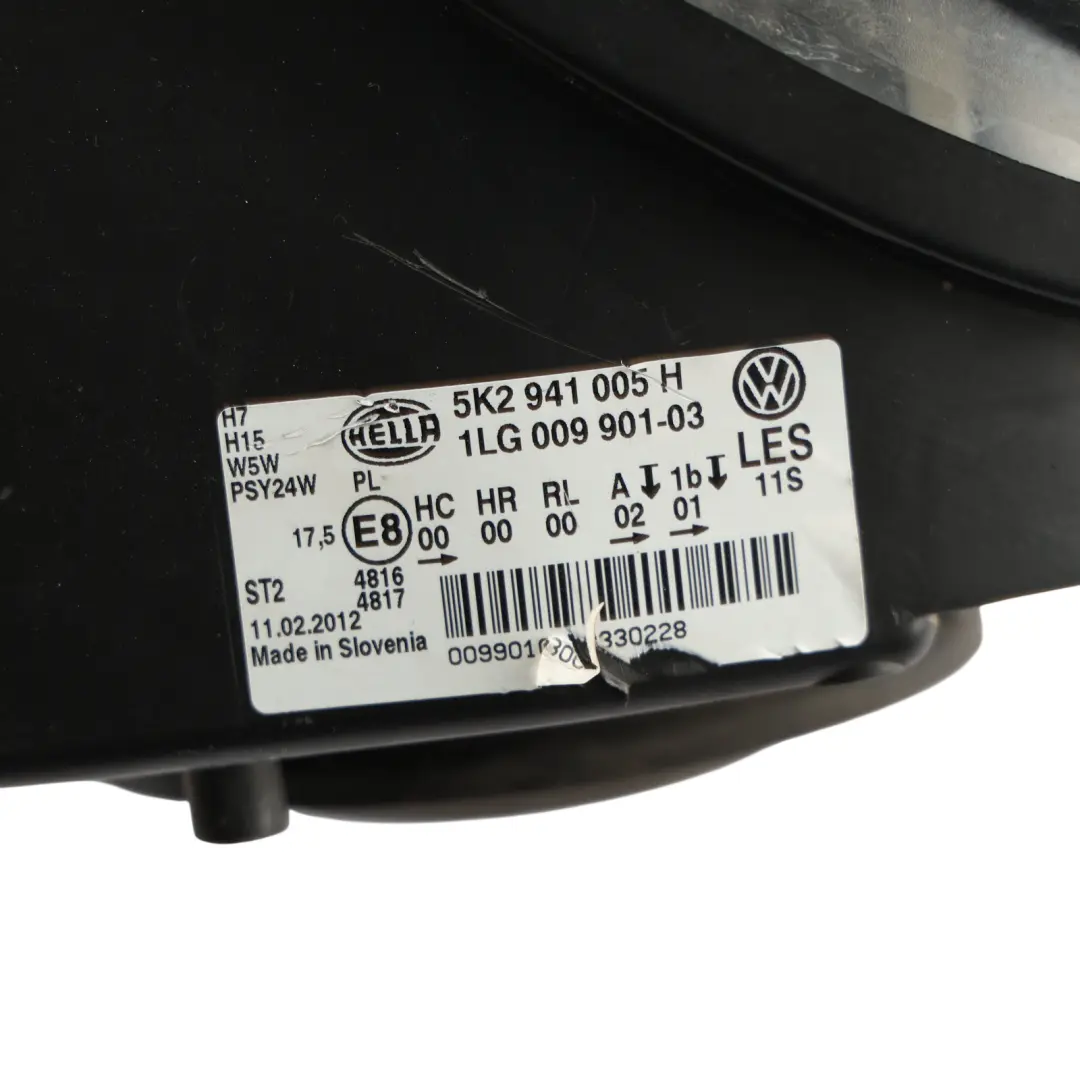 Volkswagen Golf MK6 Headlight Lamp Front Left N/S - SKU RHD-5K2941005H - Part number 5K2941005H