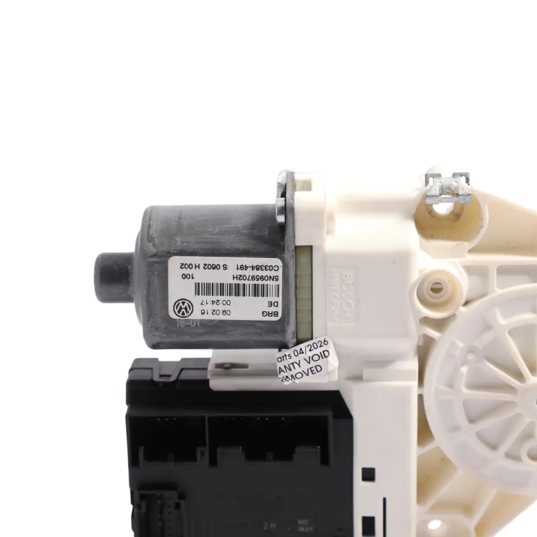 Volkswagen Tiguan 5N Front Window Regulation Motor Passenger Side - SKU RHD-5N0959702H - Part number 5N0959702H