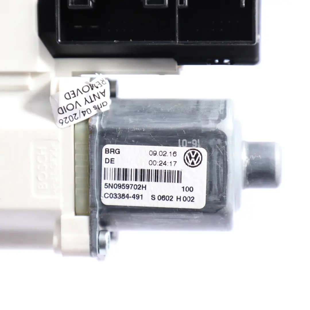 Volkswagen Tiguan 5N Front Window Regulation Motor Passenger Side - SKU RHD-5N0959702H - Part number 5N0959702H