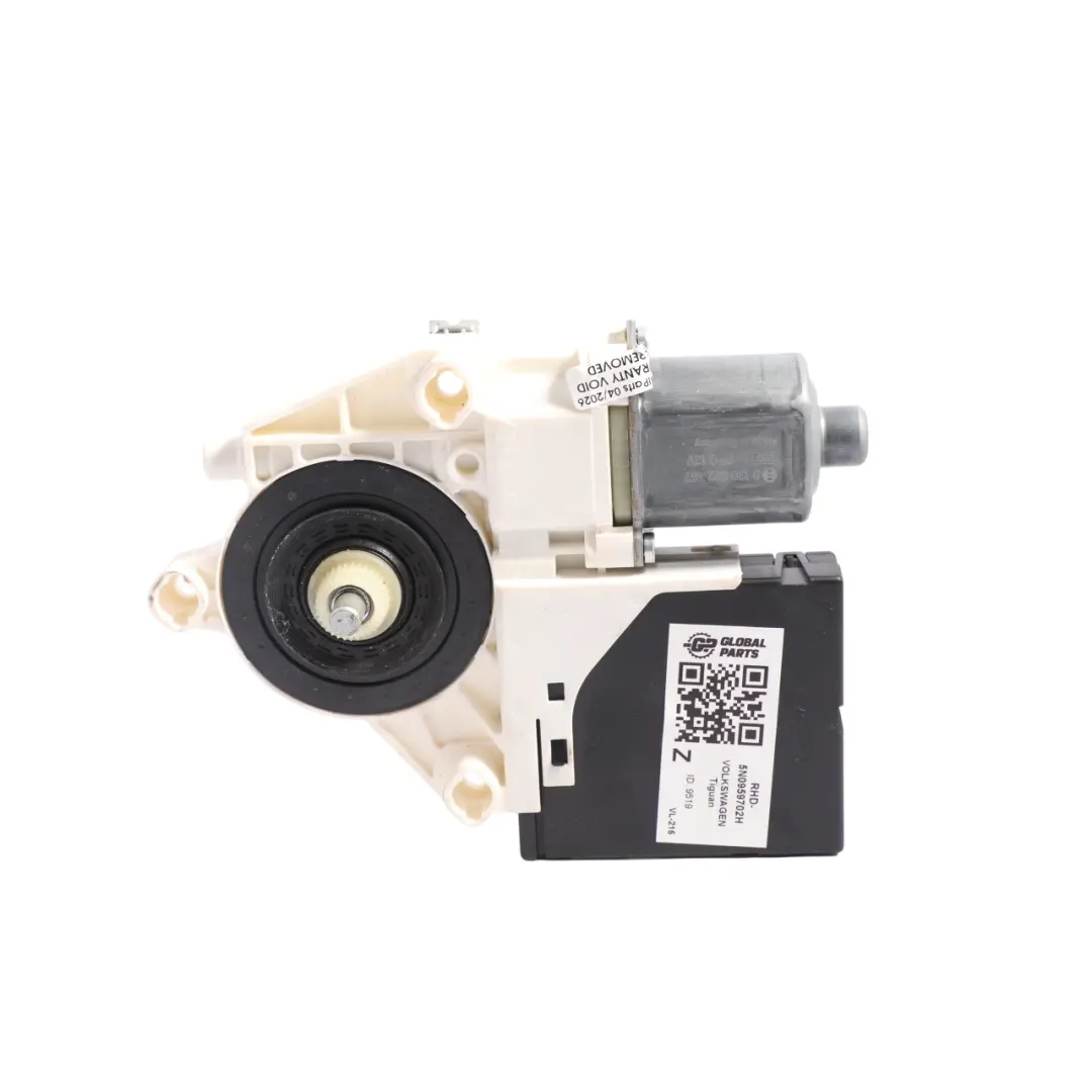 Front Window Regulation Motor Passenger Side to Volkswagen Tiguan 5N with Part number 5N0959702H Volkswagen Tiguan 5N Front Window Regulation Motor Passenger Side - SKU RHD-5N0959702H - Part number 5N0959702H