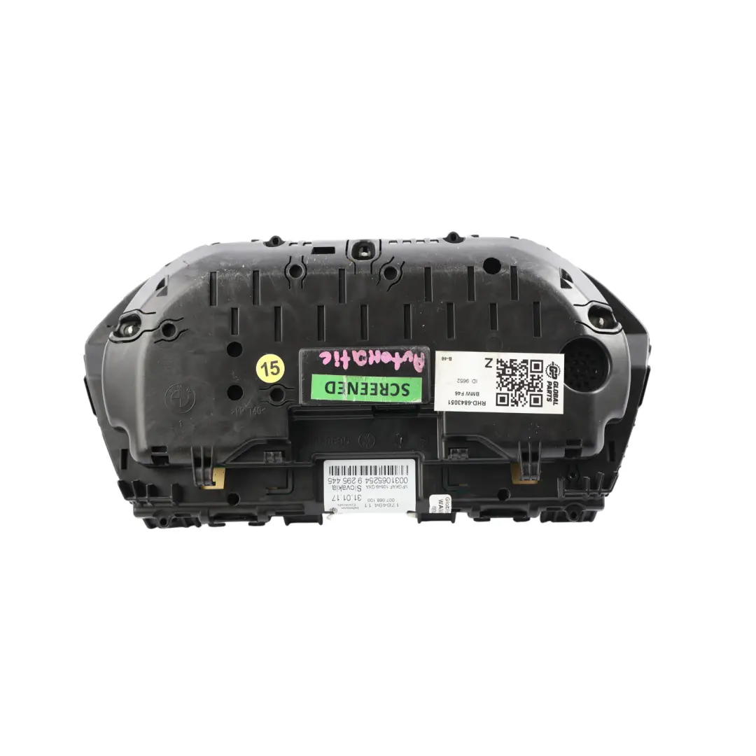 BMW F20 F21 F45 Instrument Cluster Speedo Clocks Petrol Automatic - SKU RHD-6843051 - Part number 6843051