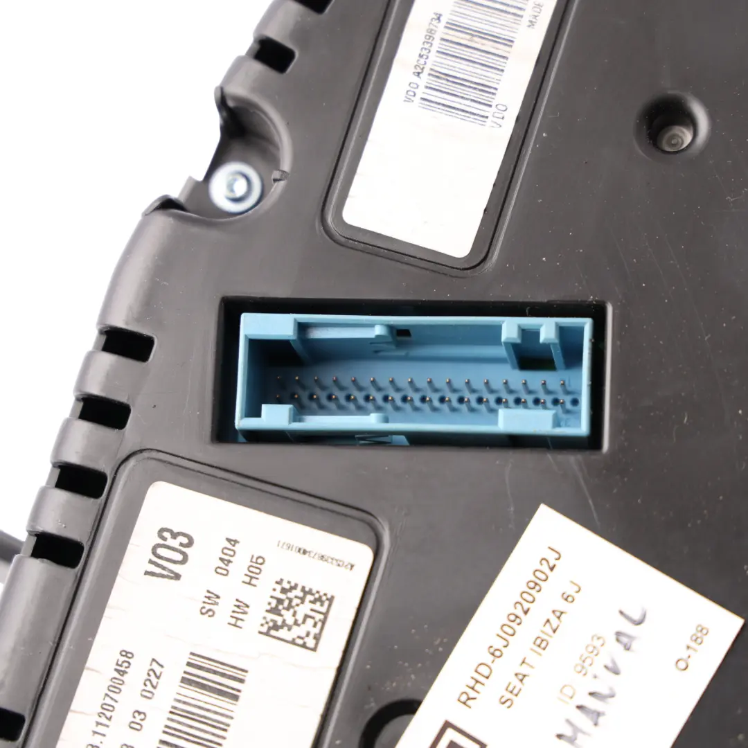 6J Instrument Cluster Speedometer Clocks Diesel Manual to Seat Ibiza with Part number 6J0920902J Seat Ibiza 6J Instrument Cluster Speedometer Clocks Diesel Manual - SKU RHD-6J0920902J - Part number 6J0920902J